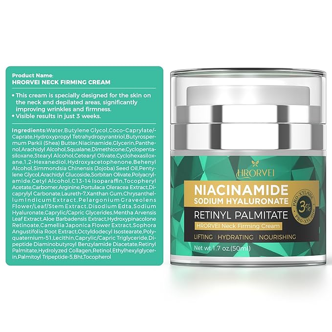 Face Neck Firming Cream Retinol Collagen Hyaluronic Acid Anti Aging Wrinkle Cream For Women Mens Face Neck Chest Jawline Tighten and Lift1.7 fl.oz