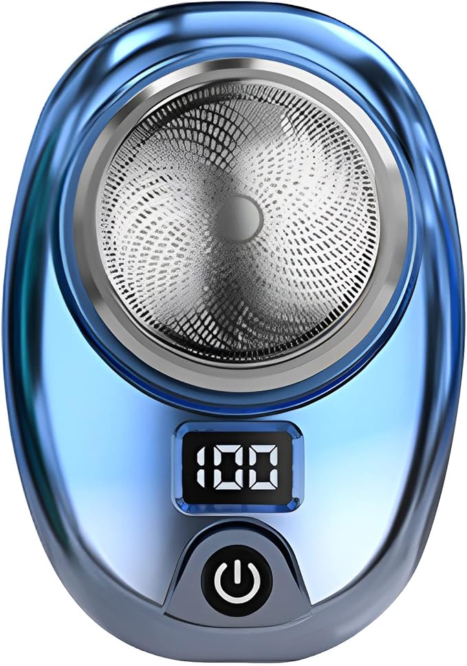 New Upgrade Mini Electric Razor, Electric Shaver, Pocket Size Portable USB Rechargeable Waterproof Shavers Easy One-Button Use Suitable for Men