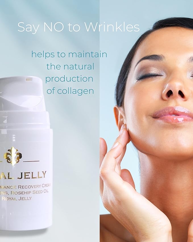Fleur De Lis Naturals Face Cream Anti Aging Royal Jelly - Natural & Organic Ingredients, Face Moisturizer for Dry Skin, Anti Aging Cream for Face, Anti Wrinkle Cream for Women & Men – 1.7 oz