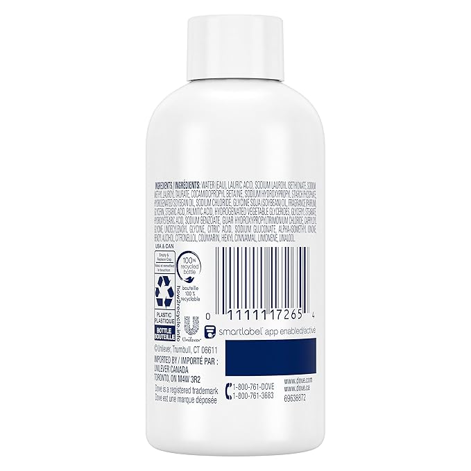 Dove Body Wash Deep Moisture for 24hr Lotion-Soft Skin Moisturizing Skin Cleanser with No Sulfates No Parabens 3 oz (Pack of 3)