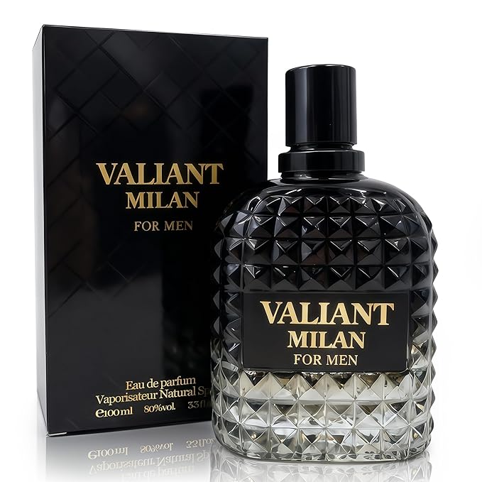 Valiant Milan Men's Cologne–Bold & Sophisticated Scent Perfume for Men With Citrus,Spice,And Woody Notes 3.4 Fl Oz Fragrance For All Occasions