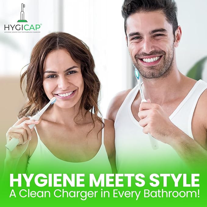 Hygiene Cover for Philips SONICARE Electric Toothbrush Charger 2-Pack - Protects Philips Round Chargers from Residue/Gunk, Easy to Clean, Safe Food Grade Silicone (Only fits Round Charger)