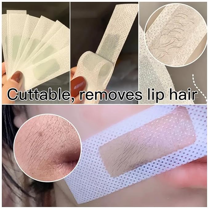 Wax Strips for Hair Removal 80PCS Large size Body Waxing Strips Patches with 20 Bags Calming Oil Wipes Honey Depilatory Patch at Home Easy Hair Removal for Men, Women, Face, Body