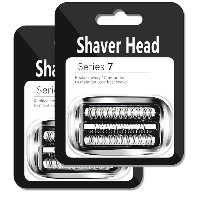 S7 73S 360 Replacement Head Foil & Cutters for Braun Series 7 Eletric Shavers, Compatible with Braun New Generation 7020s, 7025s, 7027 cs, 7071cc, 7075cc, 7085cc Razor