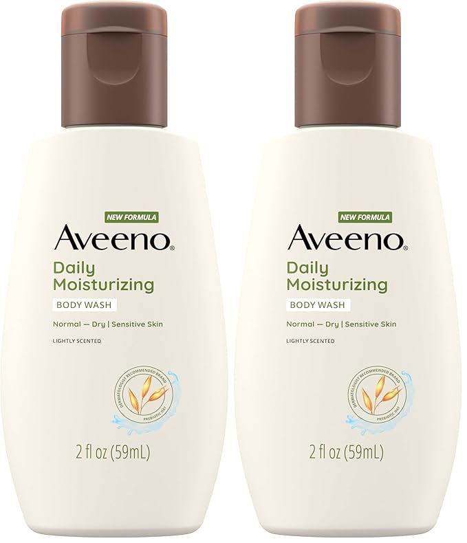 Aveeno Daily Moisturizing Body Wash, 2 Ounce (Pack of 2)
