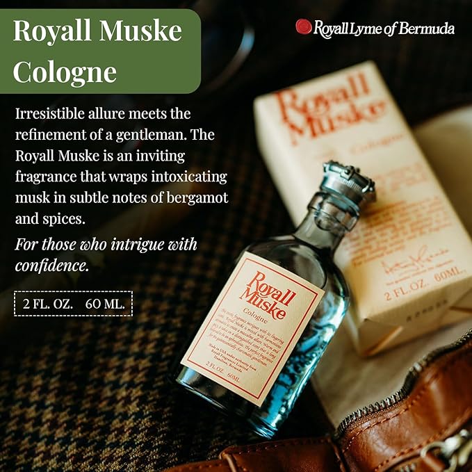 Royall Muske 2 oz - Travel Size Original Cologne and Aftershave