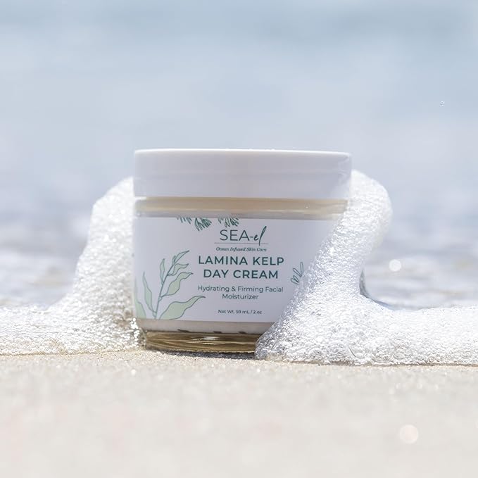 Sea-El Lamina Sea Kelp Day Cream Hydrating & Firming Anti Aging Glow Natural & Organic Dry Skin Care - Daily Face Moisturizer for Women & Men - 2 Oz