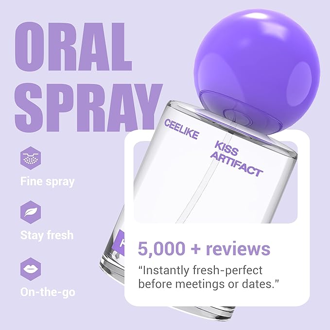 Oral Spray - Fresh Breath, Mint & Tangy Apple Cider Flavors, 20ml (Pack of 2) - Freshness for Daily Oral Care