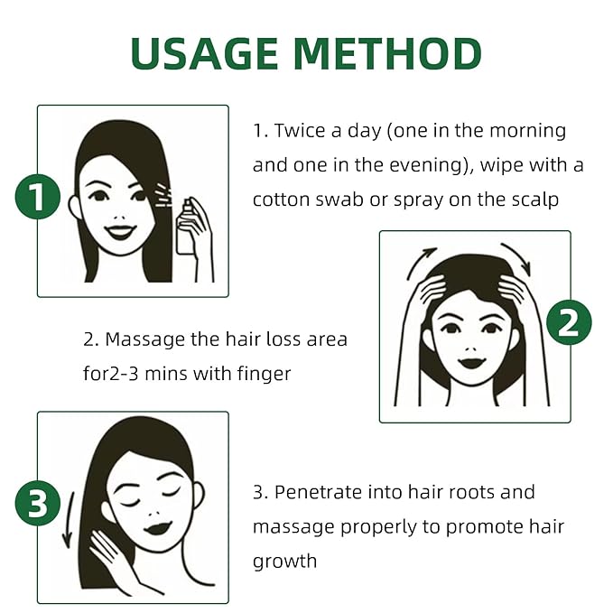 Rosemary Biotin Hair Growth Spray with Ginseng & Ginger - Hair Tonic for Scalp Nourishment, Hairfall Control, Natural Follicle Strengthener, Vegan Formula (1 pcs)