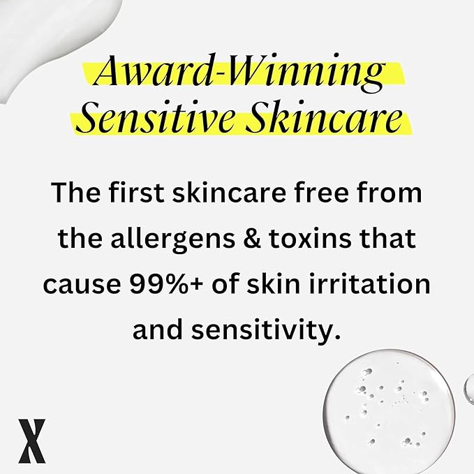 Untoxicated Face Wash - Gentle & Hydrating Face Cleanser for Sensitive Skin - Ceramides, Hyaluronic Acid & Glycerin - No Common Irritants - Non-Foaming - Soap Free - Fragrance Free - 7 Ounce