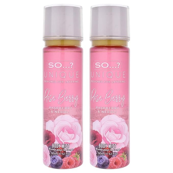 Unique Body Mist - Rose Berry by So…? for Women - 5.1 oz Body Mist - Pack of 2