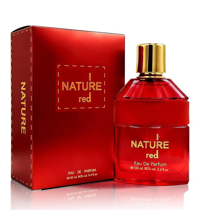 I Nature Red Men's Cologne-Style Perfume | 100ml Bold Floral Eau de Parfum | Long Lasting Feminine Scent Gift for Him