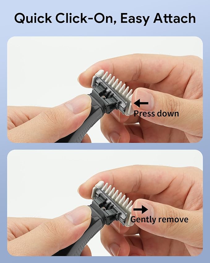 Guard Combs -Skin Protector & 3mm Body Comb Set Compatible for O Blade QP2724, QP2834, QP25XX, QP26XX, QP65XX QP66XX Pro Series, Blade Attachments Guide Accessory, 2 PC
