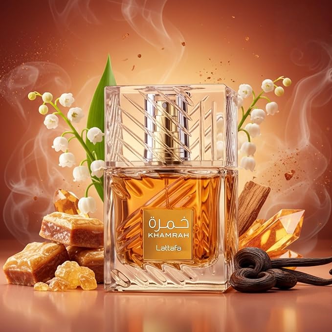 Lattafa Khamrah – Warm Spicy Vanilla Amber Fragrance, Unisex Perfume, 100 ml