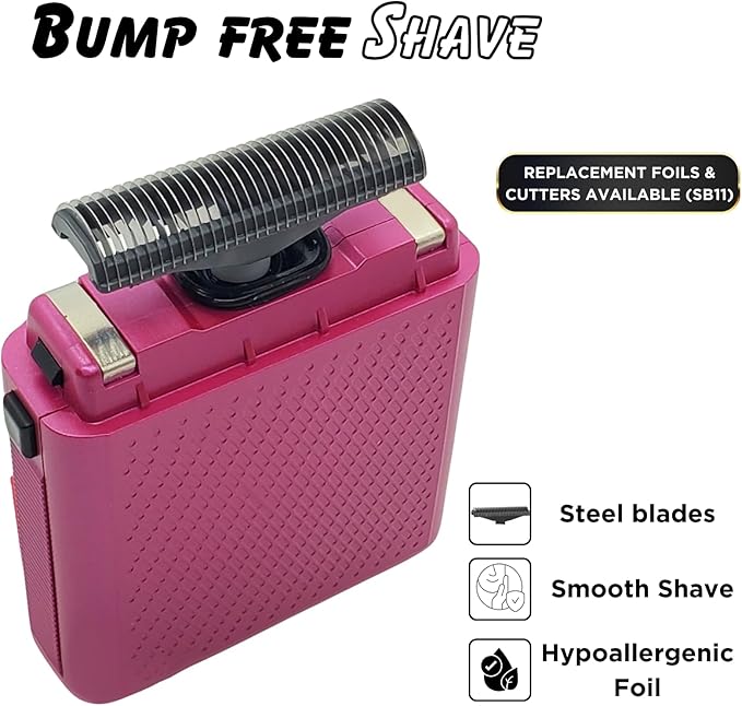 Supreme Trimmer Solo Single Foil Shaver for Pocket | 150 Min Runtime Cordless use, Powerful USB-C Mini Travel Razor for Professional & Home use | STF101