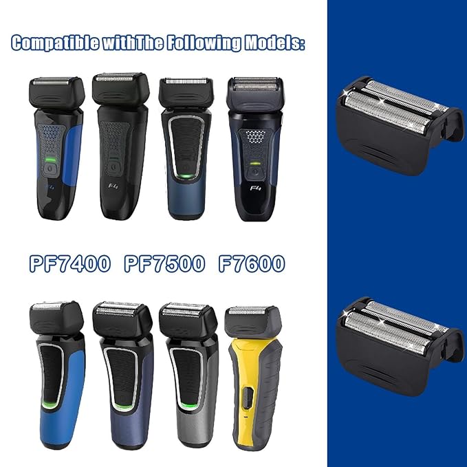 1PCS Shaver Replacement Foil Compatible with Remington PF7400, PF7500, and PF7600 Foil Shavers，Black