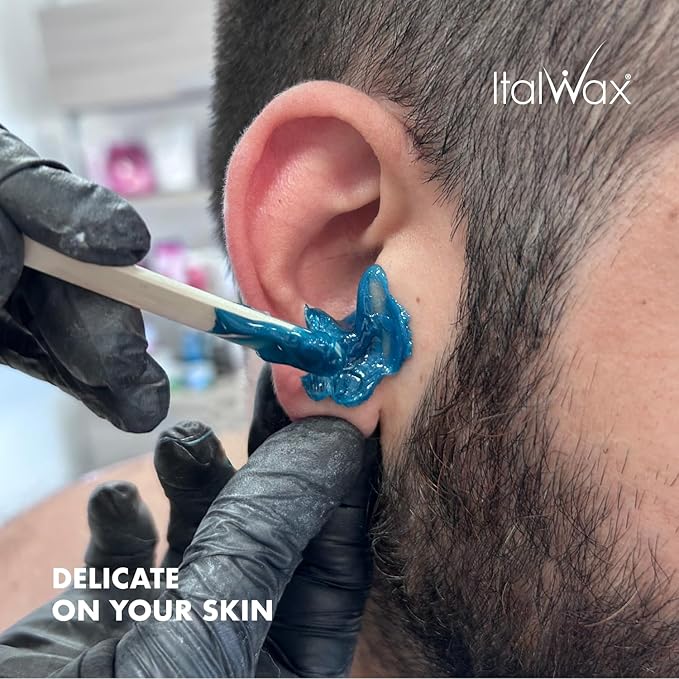 Italwax Pour Homme Barber Edition - 500g / 1.1lb - Hard wax beads for hair removal - Special for man - Natural formulation - Easily removes coarse hairs - Ideal for barber shops