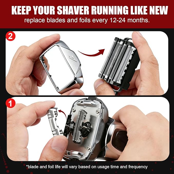 WES9032P Replacement Outer Foil and Inner Blade Set,Compatible with Panasonic ARC5 5-Blade Shavers ES-LV97-K,ES-LV67-K,ES-LV95-S,For men's shaving（1Pack）