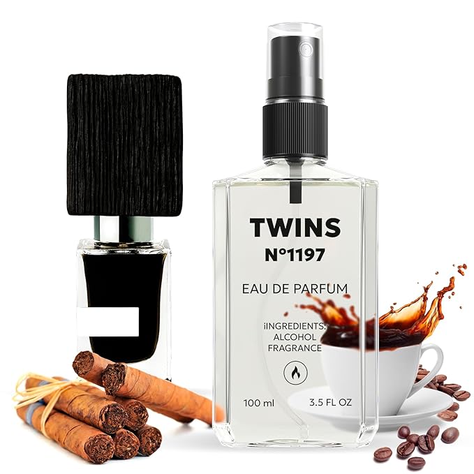 TWINS Impression of Black Afgano | Unisex Perfume for Women and Men Eau de Parfum | No.1197 | 3.4 Fl Oz / 100 ml