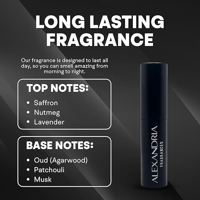Alexandria Fragrances Ouddiction Perfume - Premium Parfum with Rich Oud and Leather Notes - Long Lasting Eau de Parfum for Men and Women - Luxury Men’s Cologne for Every Occasion - 10ml