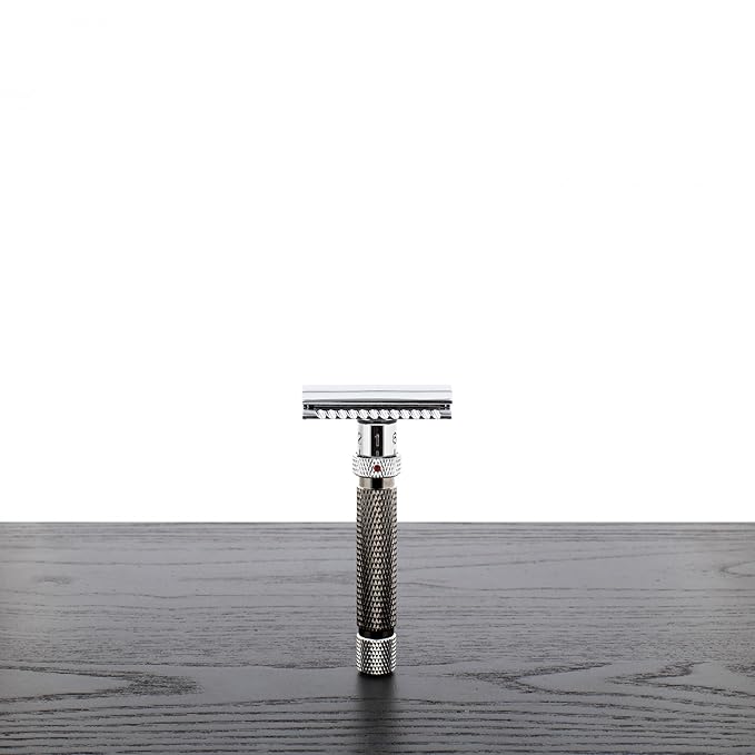 Yaqi Gunmetal & Chrome Adjustable Final Cut Safety Razor