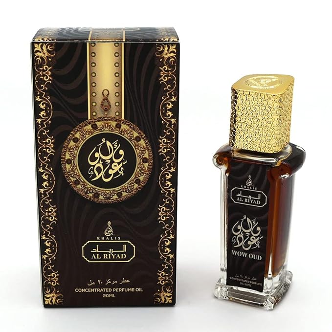 Maison d'Orient WOW OUD 20 mL Roll On Perfume Set, Alcohol-Free Arab Cologne Oil for Men