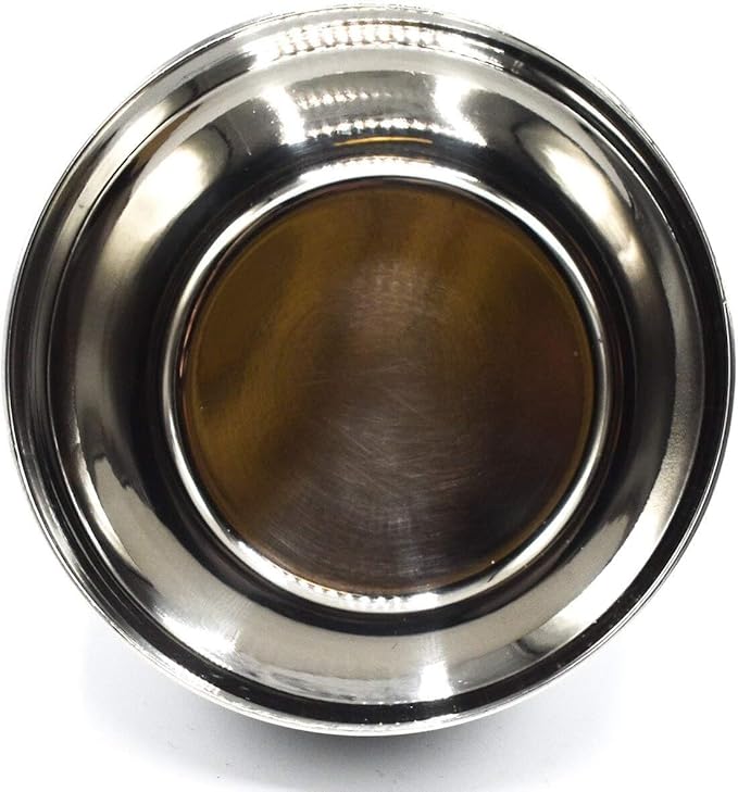 Parker Deluxe Unbreakable Stainless Steel Shaving Bowl – for use with your favorite Shave Soap or Lathering Shaving Cream