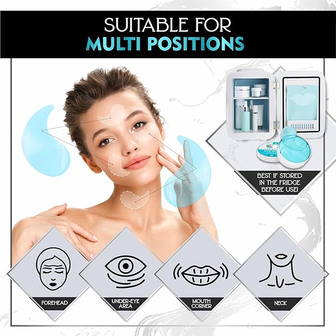 Under Eye Patches for Puffy Eyes, Dark Circles, Dull Skin - Natural Moisturizing Support - Help with Wrinkles and Fine Lines - Under Eye Mask with Hyaluronic Acid, Collagen, Caffeine - 30 Pairs