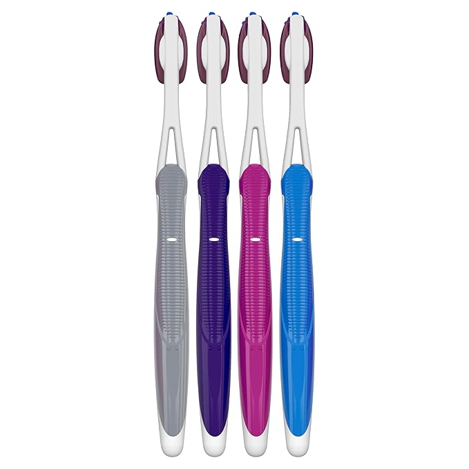 Oral-B 3D White Deep Stain Remover toothbrushes, 4 Count Toothbrush Soft, Removes 90% of Surface Stains, whitens Teeth, deep Reach, removes Plaque and Stains Tooth Brush