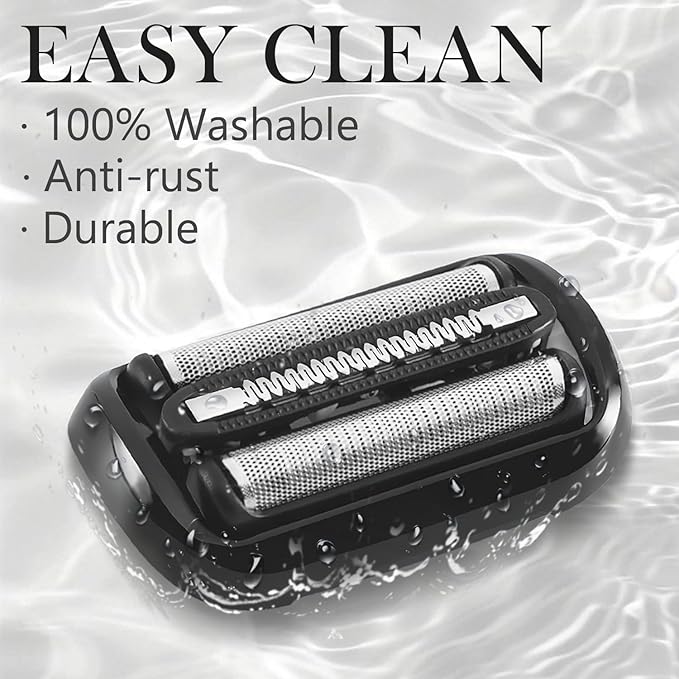 53B Series 5/6 Shaver Replacement Head for Braun Electric Shavers - Compatible with Braun Shaving Razor New Generation 5020cs 5018s 5035s 5049cs 5050cs 6020s 6040cs 6075cc 6072cc 6090cc, 2Pack