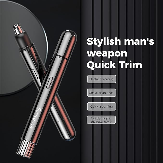Battery Personal Trimmer for Hygienic Grooming with for Eyebrows, Neckline, Nose, Ears, & Other Detailing Rechargeable and Easy to Carry