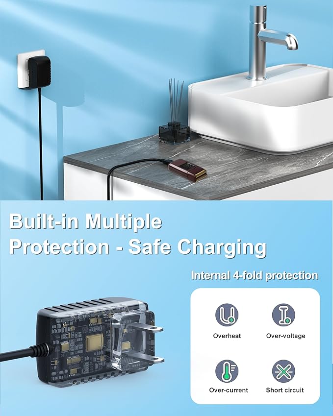 WUKUR 2V Shaver Charger Compatible with Wahl 8061, 8786, 8163, 7367, 7357, 7353, 7029, 7060, 7035, 7339, 7356 5-Star Series Clipper Trimmer