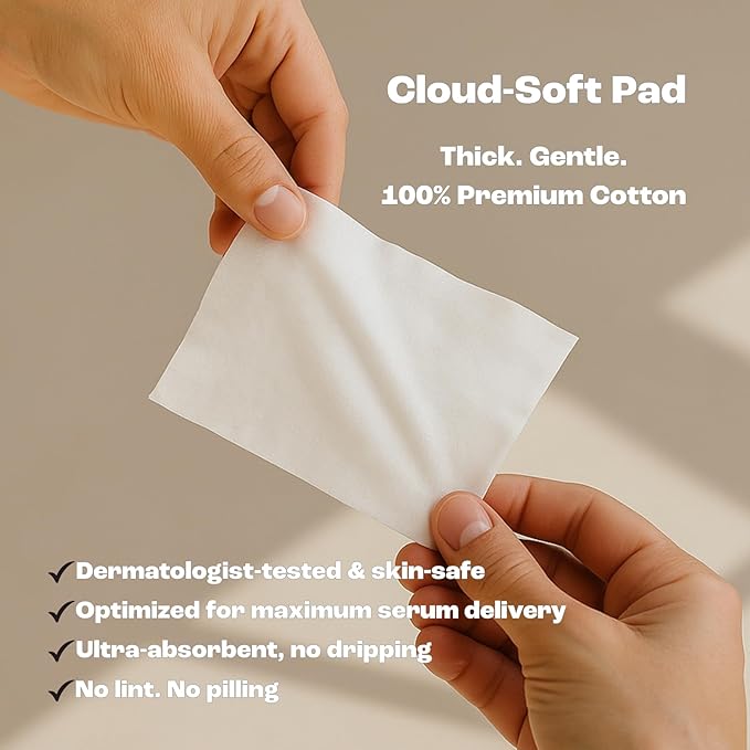 Aquafresh Facial Cleansing Pads – 40 Individually Wrapped Cotton Wipes for Oily & Combination Skin | On-the-Go Face Wipes for Travel, Gym & Daily Skincare