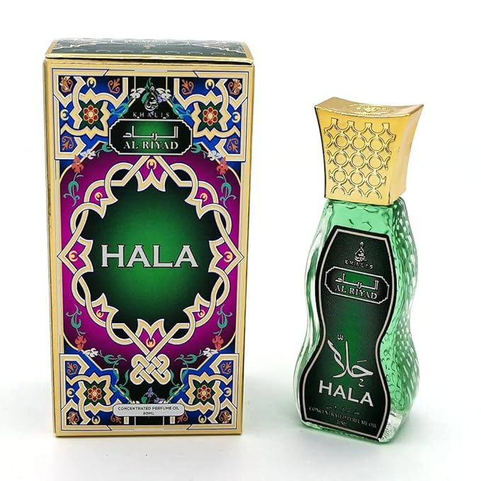 Maison d'Orient HALA 20 mL Roll On Fragrance Bottles, Alcohol-Free, Arab Perfume Vanilla. Perfumes Arabes Originales; Cruise Bag Arabian Perfume Travelling Essentials