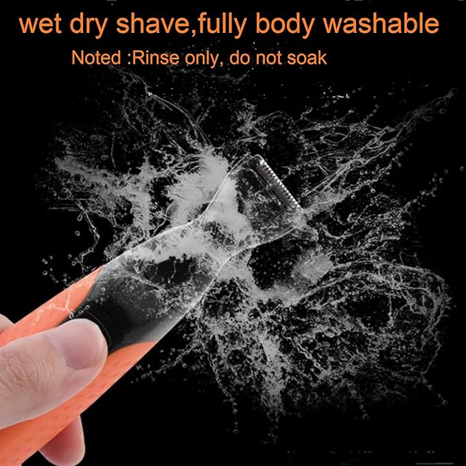 Men Pubic Hair Trimmer,Male Intimate Part Clipper,Wet Dry Groin Razor,Electric Body Hair Removal,Face Beard and Mustache Style Shaver,Portable Bald Detail Head Shaver,Man Grooming Kit
