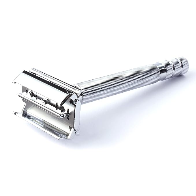 Wilkinson Sword Double Edge Razor for Men With 5 Double Edge Razor Blades Refills