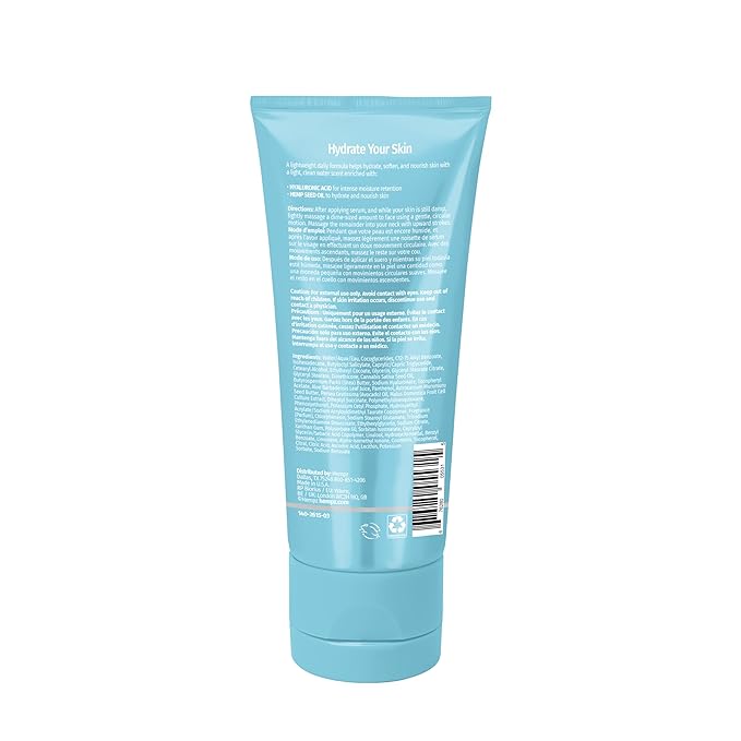 Hempz Ocean Breeze Hydrating Daily Moisturizer - Hydrating Day Cream Rich with Minerals, Vitamin C, & Hempseed Oil to Hydrate & Repair Extremely Dry or Sensitive Skin, for Face & Body, 3 Oz