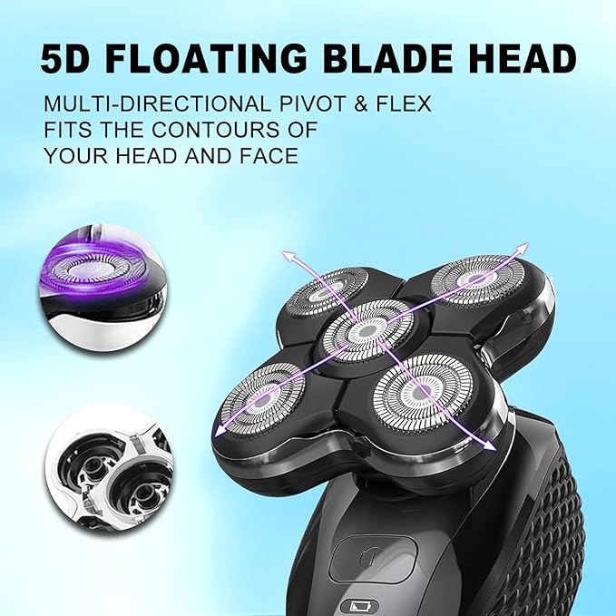 Shaver Replacment Heads Pro Head Shaver Replacement Blades Compatible with Re-ming-ton Balder Pro Head Shaver Model XR7000 precision electric razor replacement heads for bald men (1 PACK)