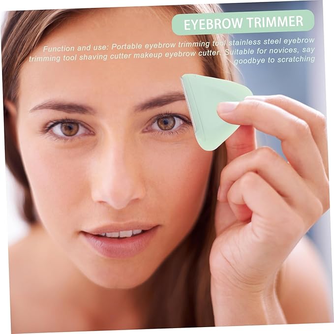 2-Pack Eyebrow Razors for Women Mini Triangle Face Shaver Hair Remover for Eyebrows and Facial Hair