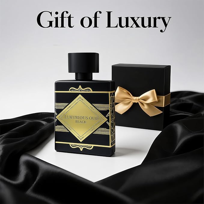 LUXURIOUS OUD BLACK Cologne For Men – Long-Lasting Woody Perfume Oil – Eau de Parfum – 100ml