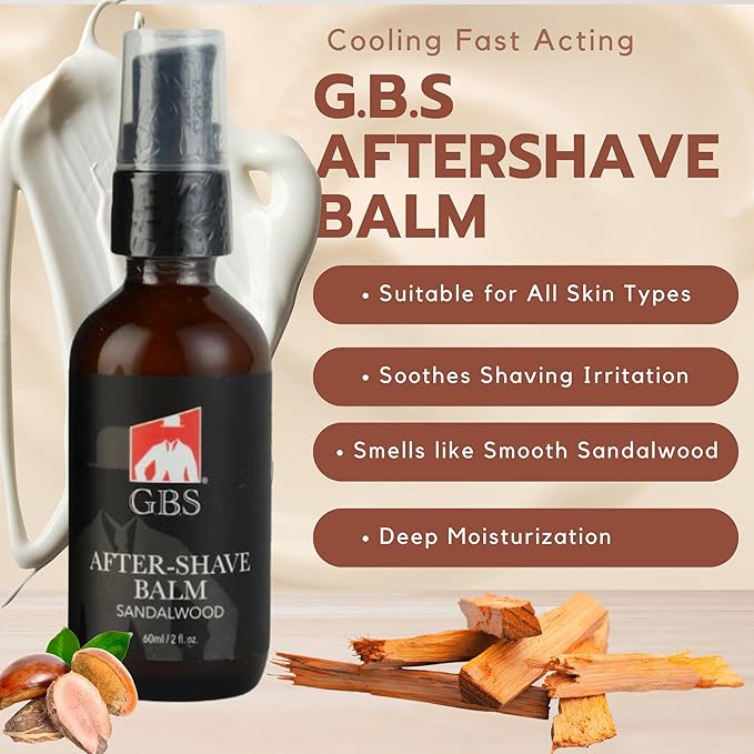 GENTS Sandalwood Shaving Bundle – 97% Natural Shave Soap & Sandalwood Aftershave Balm | Classic Men’s Grooming Set for Smooth, Comfortable Wet Shaves