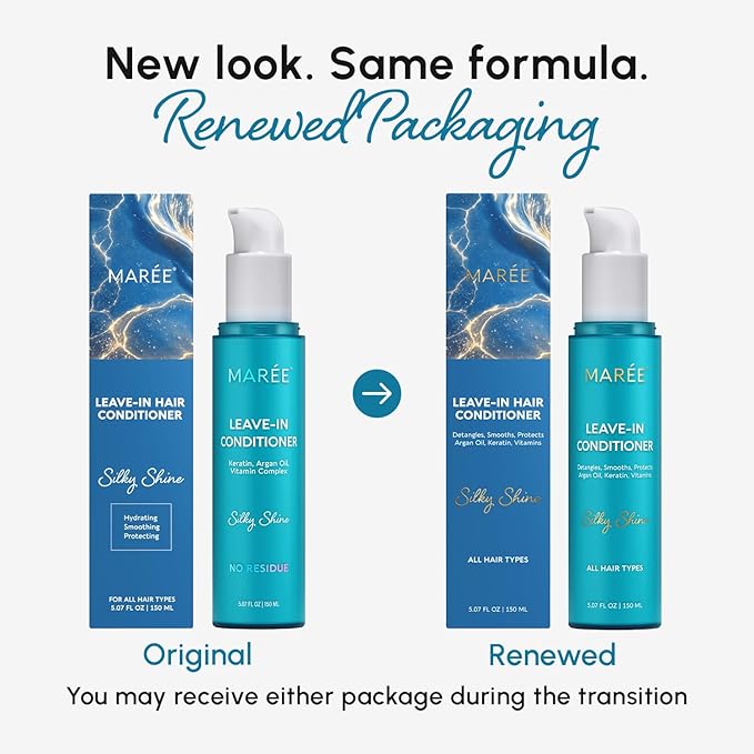MAREE Leave-In Conditioner for Dry Damaged Hair, Leave-In Conditioner for Curly Hair, Color Treated