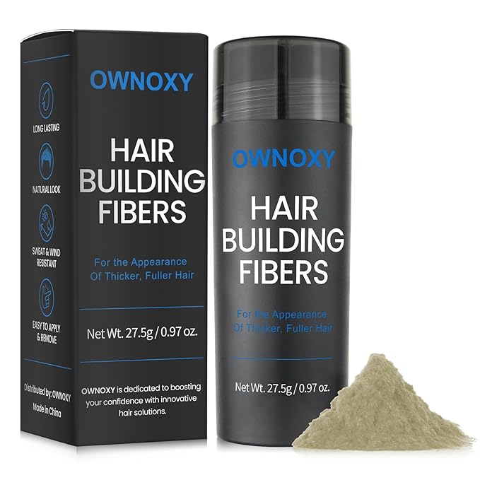 Hair Fibers for Thinning Hair - Hair Building Fibers for the Appearance of Thicker, Fuller Hair, Hair Thickening Fibers for Men and Women - Easy to Apply & Remove, 27.5g/ 0.97oz (Light Blonde)