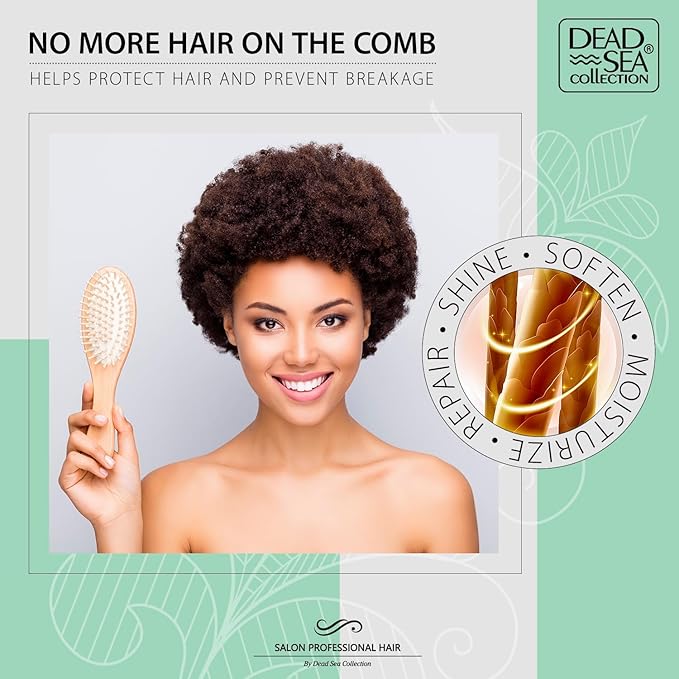 Dead Sea Collection Shampoo and Conditioner Set for Curly Hair - Pure Dead Sea Minerals, Avocado and Aloe – Professional Hair Care - Softening and Moisturizing - Pack of 2 (33.8 & 30.6 Fl. Oz)