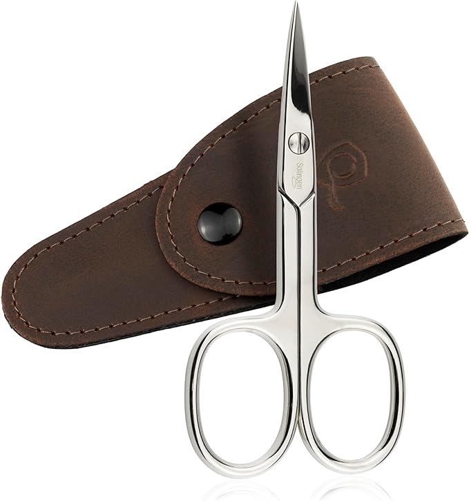 marQus - Straight nail scissors made in Germany Solingen incl. case for precise cutting of nails suitable as fingernail scissors and toenail scissors