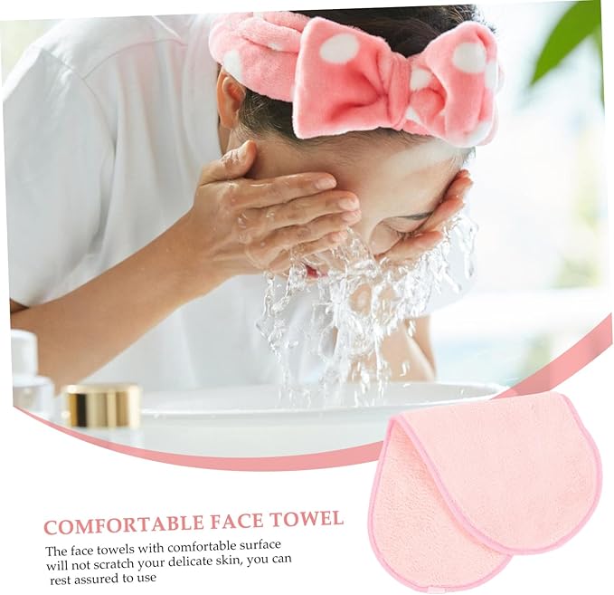 Face Washcloths for Men Women 5 Pack Portable Face Cleaning Towels Makeup Removal Cloths Reusable Facial Towels