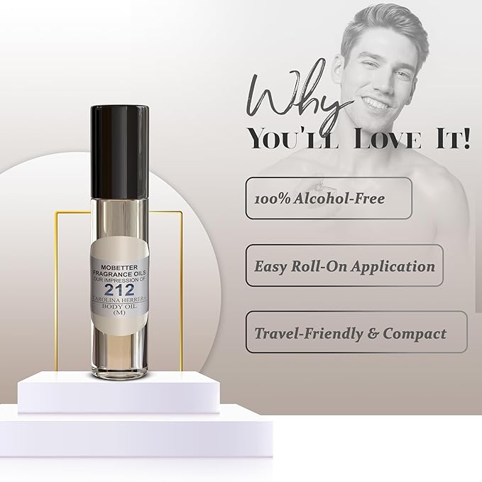 MOBETTER FRAGRANCE OILS' Our Impression of 212 (M) Men Cologne Body Oil