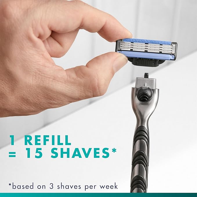 Mach3 Razor Refills for Men, 15 Razor Blade Refills