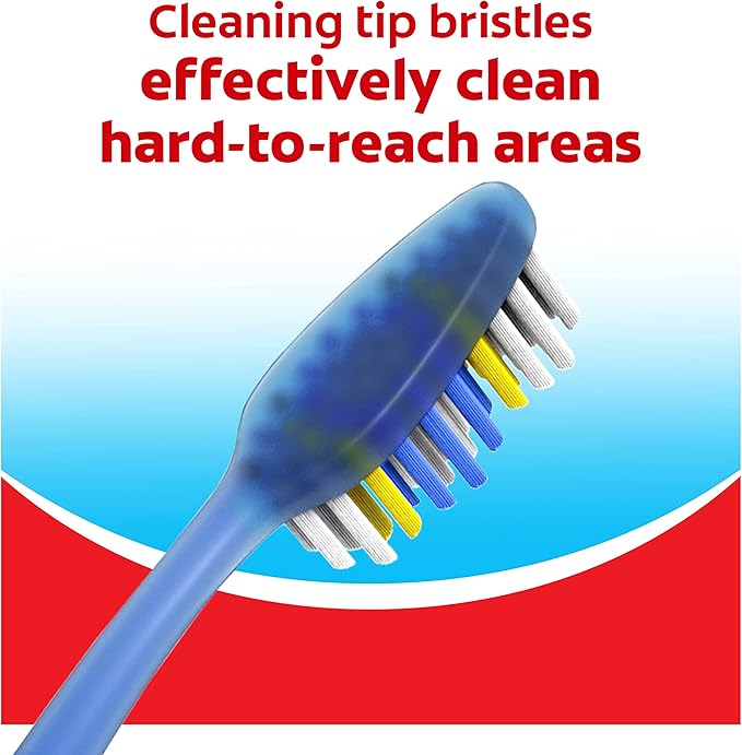 Colgate Extra Clean Toothbrush,Soft Toothbrush for Adults,3 Count (Pack of 2)