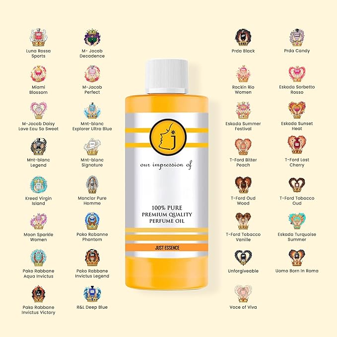 Aqua De Gio Profondo Fregrance Perfume Oil | Premium Quality Concentrated Fragrance | Pure Perfume & Cologne Oil for Personal Body Use | 4 Fl Oz